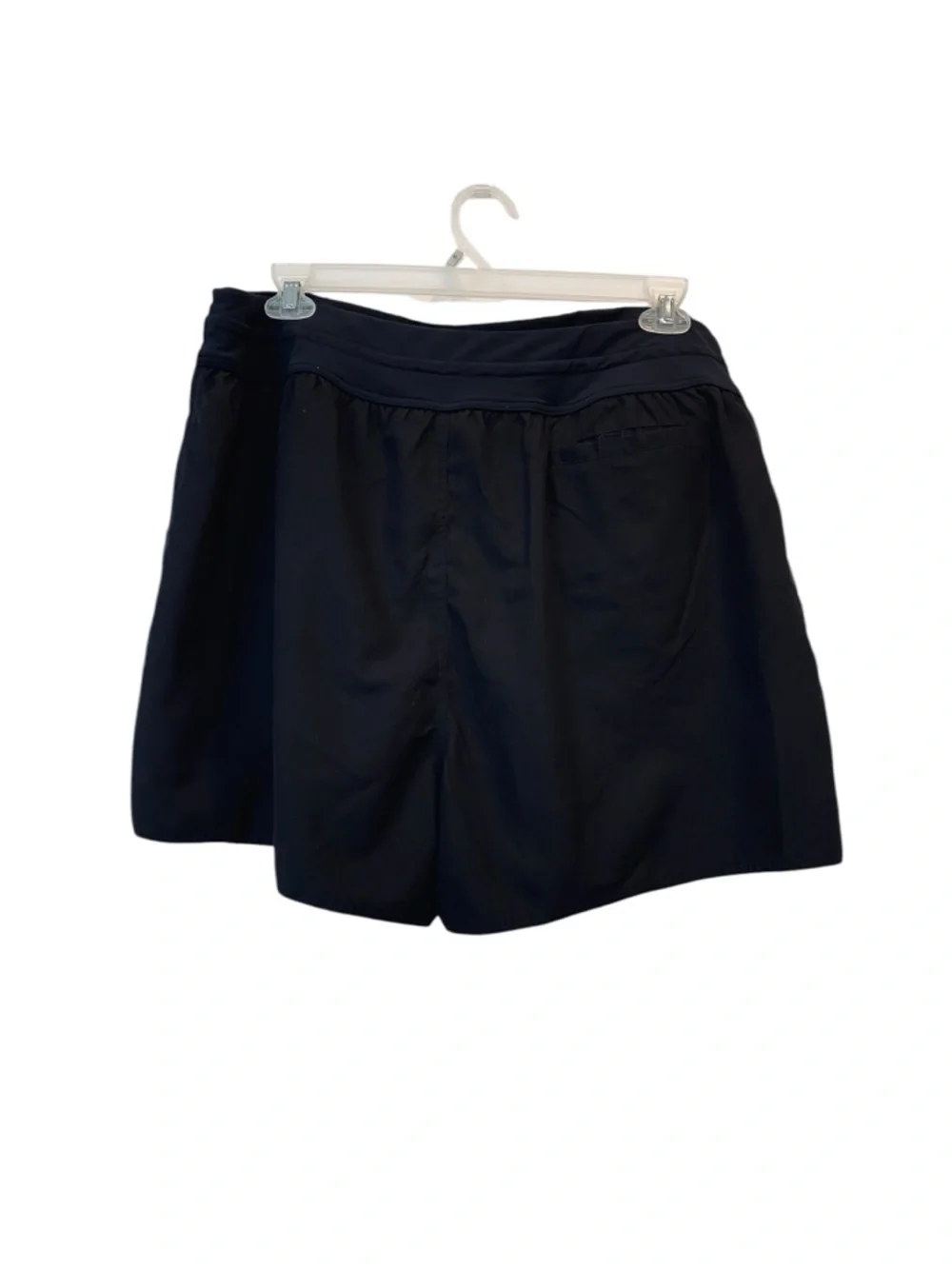 CROFT & BARROW Women's Plus size 1X Black Lined Athletic Walking Shorts